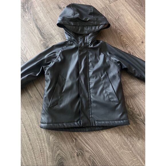 Zara RUBBERIZED WATER-RESISTANT FLEECE Boys Jacket size 12-18 months - Picture 3 of 5